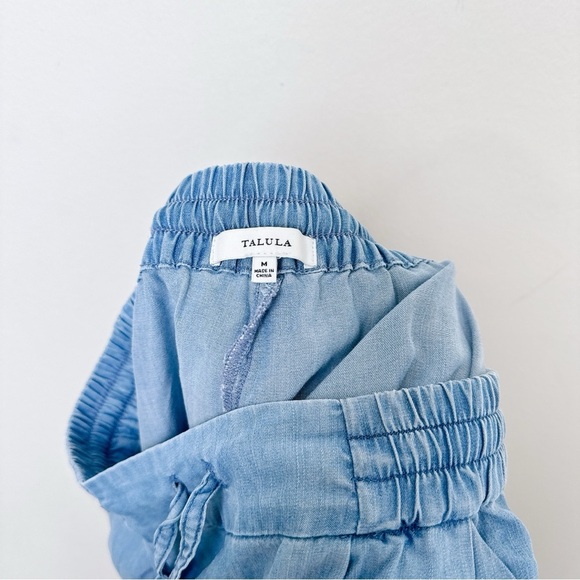 Aritzia Womens Medium Talula Chambray Jogger Los Feliz Pant CN - Picture 9 of 14